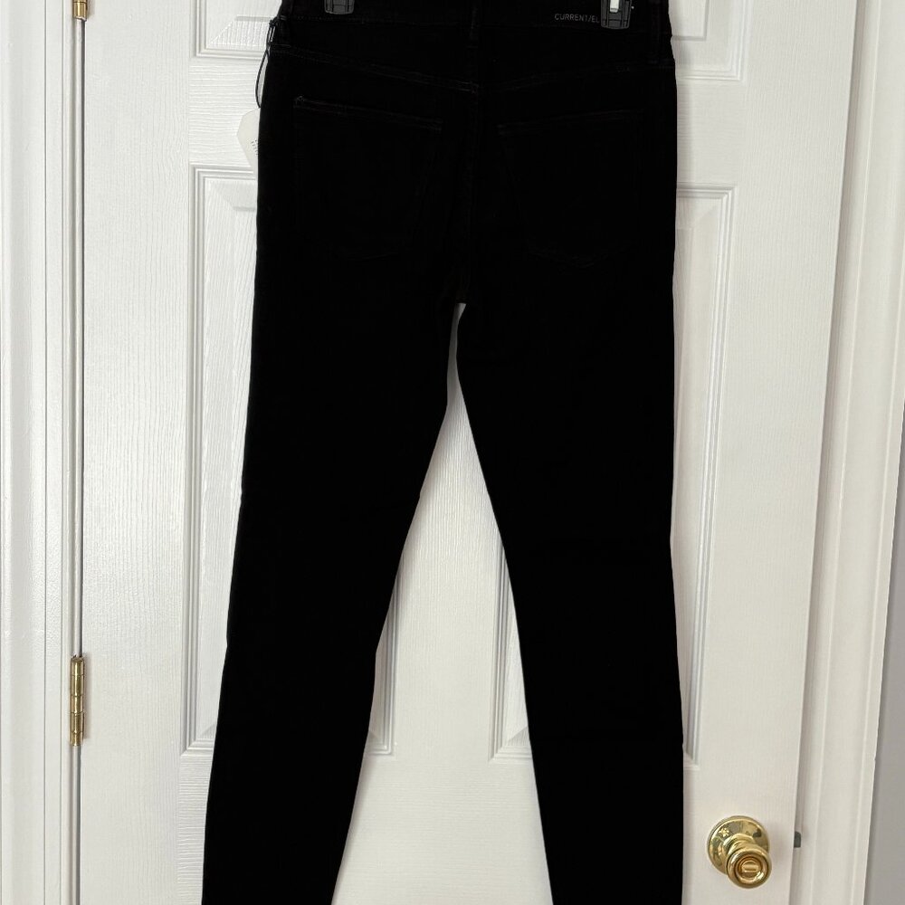 Current/Elliott The Original Stiletto High-Waist Ankle Jeans in Black, size 28 - Picture 4 of 5